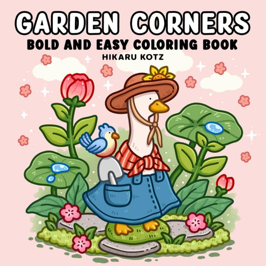 Garden Corners: Bold and Easy Coloring Book for Adults and Teens - 7310