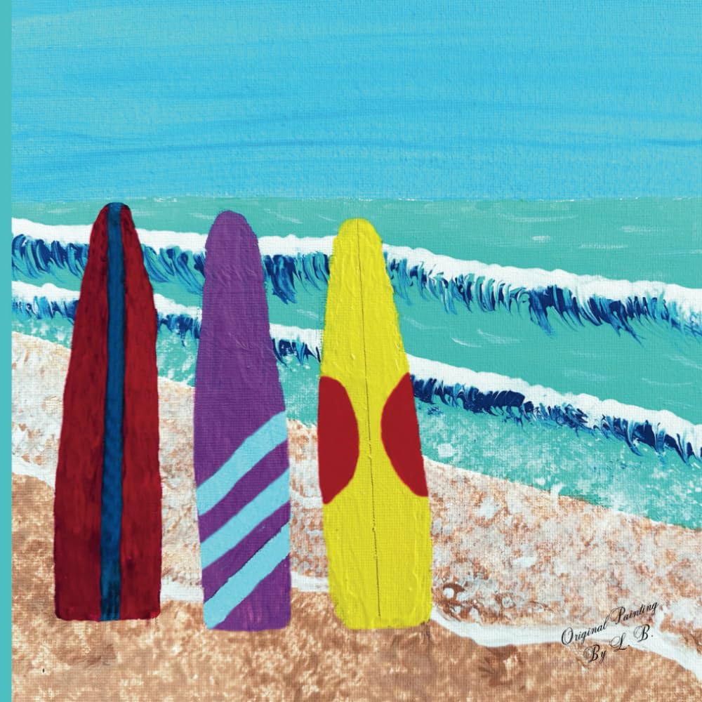 Drawing, Sketching, Painting, and Note Pad – 72 Pages, 8.5” by 8.5”: Suitable for kids and adults. Cover is an original wet paint by a budding young artist. - 9720