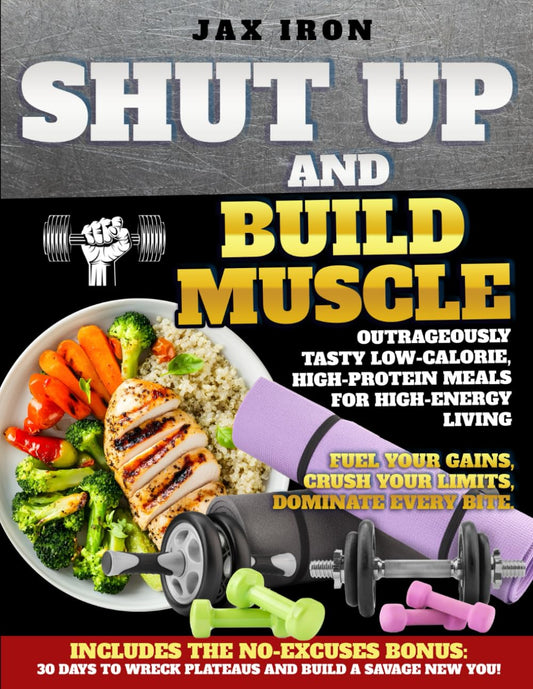 Shut Up and Build Muscle: Outrageously Tasty Low-Calorie, High-Protein Meals for High-Energy Living - 3707