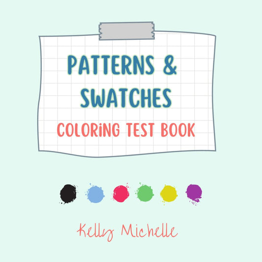 Patterns & Swatches: A Workbook To Test & Log Your Colors, Practice Blending Techniques, And Experiment With Pattern Designs (Bold & Easy Coloring) - 1168