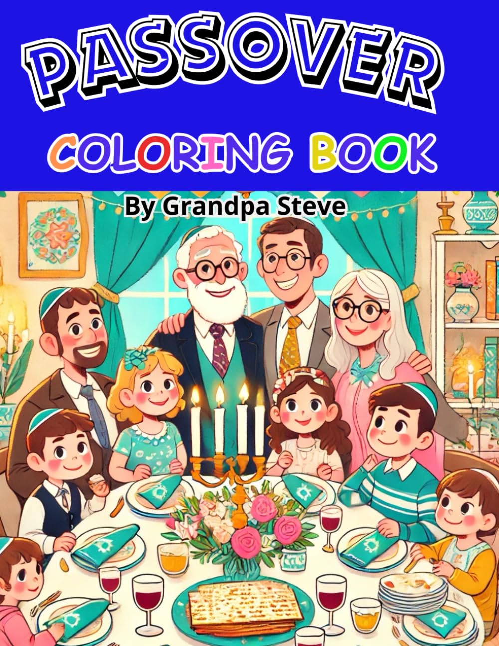 Passover coloring book: 3 Pesach Coloring Adventures: Engaging Art for Kids and Families - 9311