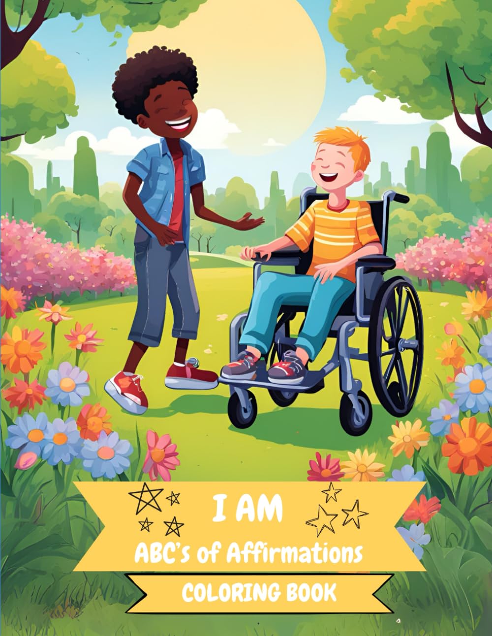 I AM - ABC's of Affirmations: inclusive coloring book - book - 1812