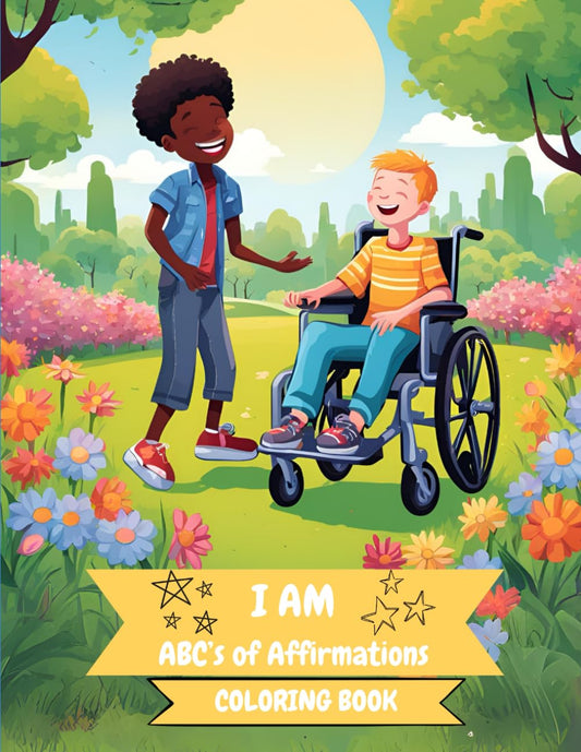 I AM - ABC's of Affirmations: inclusive coloring book - book - 1812