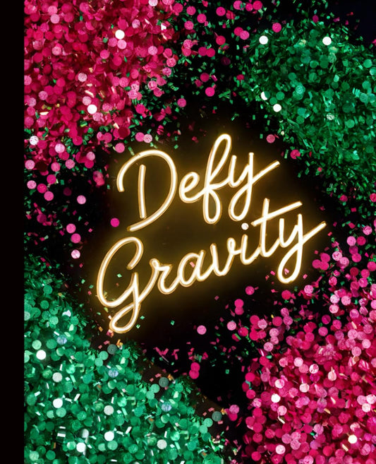 Composition Notebook Wide Ruled: Wicked and Cute Defy Gravity Aesthetic Quote Everyone Deserves The Chance To Fly For Kids, Teens, Girls and Women - 220