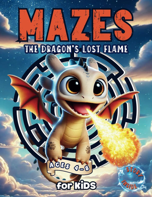 Maze Dragon Adventure For Kids Ages 4-8: Improve Children's Reading Skills, Early Reader Book, Thrilling Story, Improve Logic and Reasoning - 5294