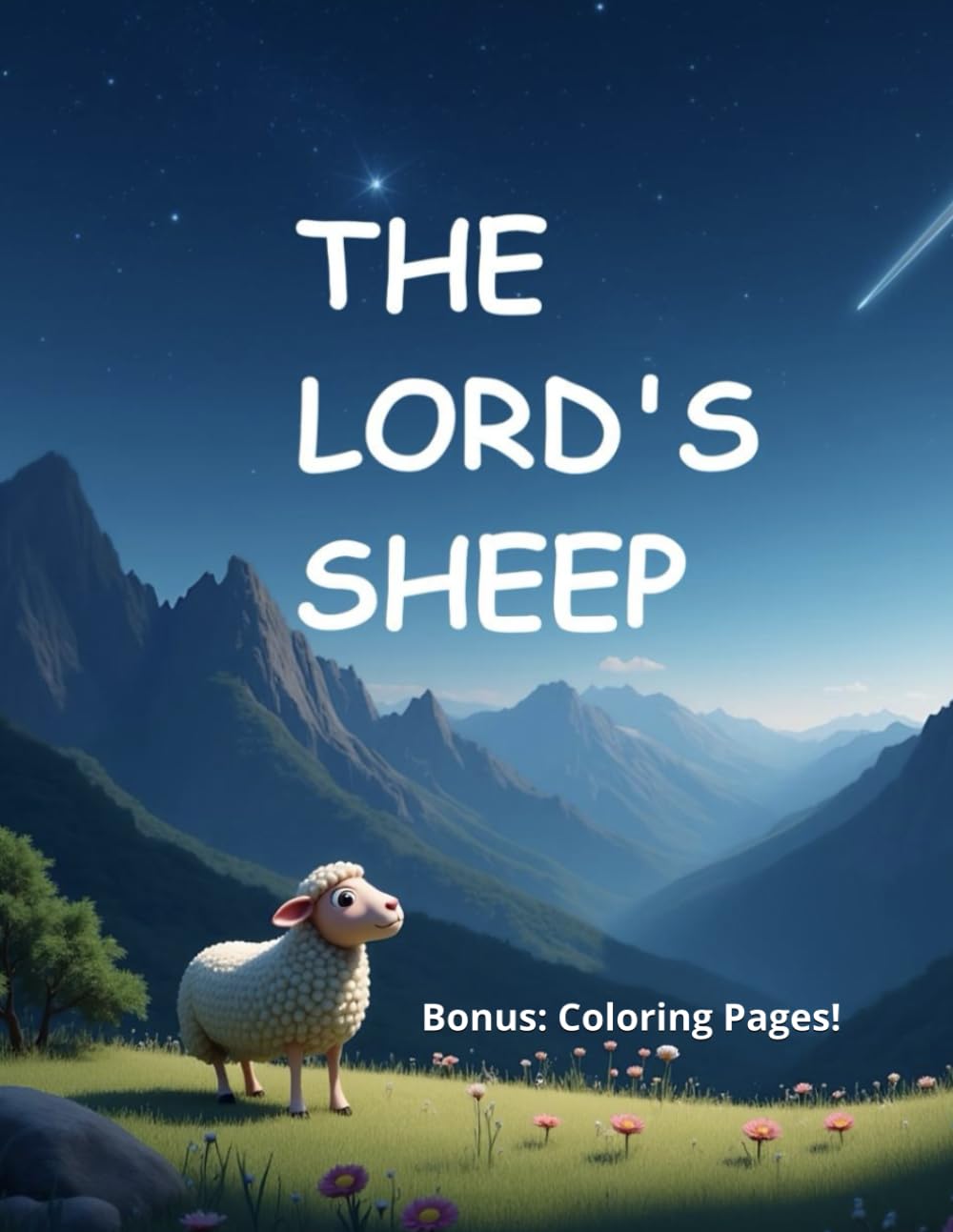 The Lord's Sheep: Christian Children's Book, Color Book Pages Included