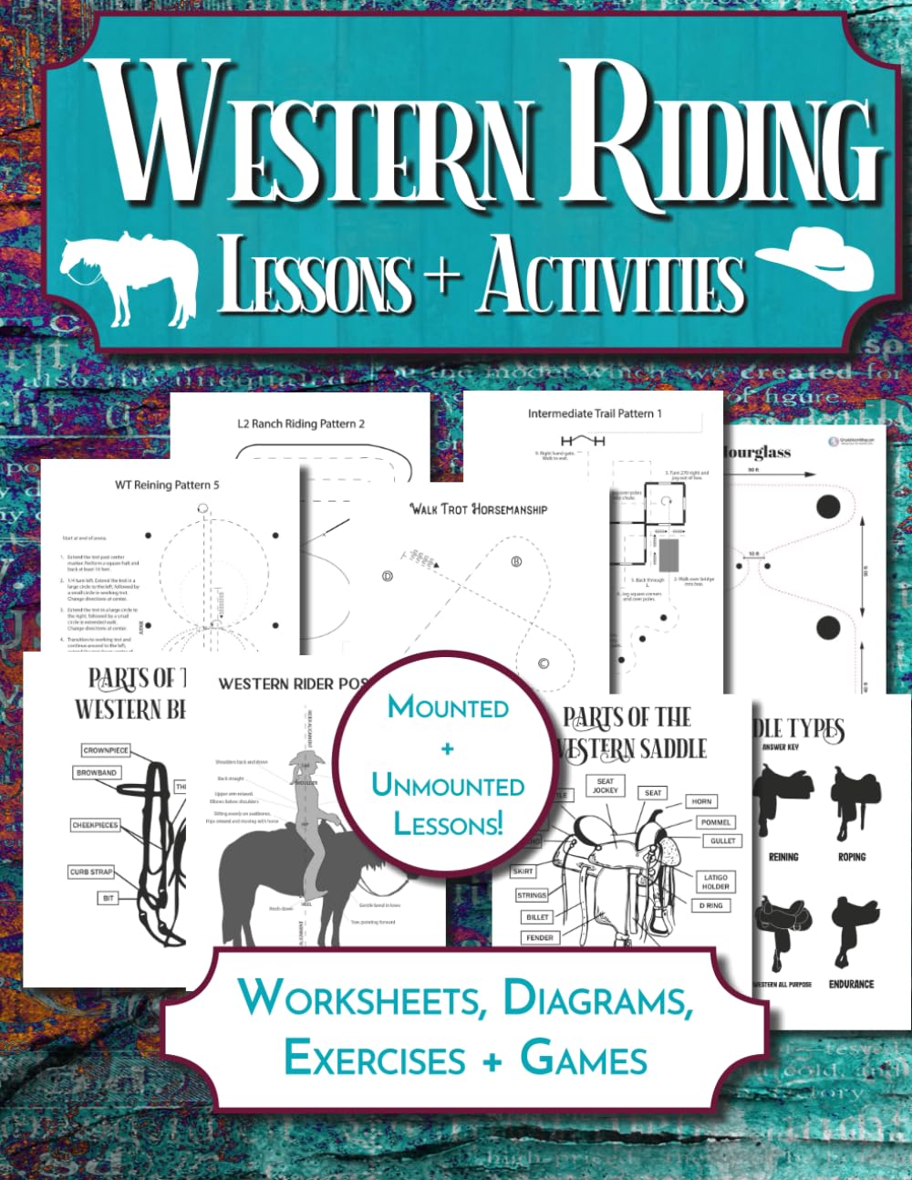 Western Riding Lessons & Activities: Horseback Lesson Plan and Worksheets for Equestrian Students & Riding Instructors (Equestrian Workbooks)