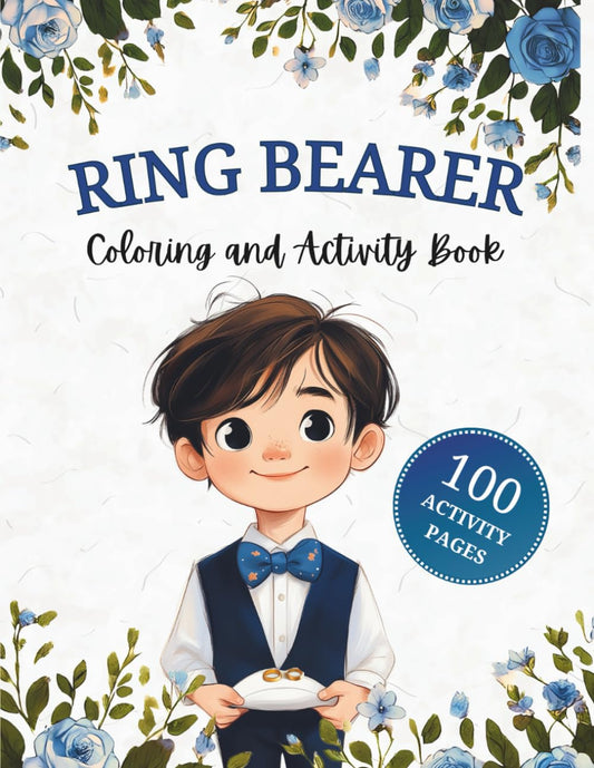 Ring Bearer Coloring and Activity Book: Fun and Educational Wedding Day Book with 100 Activity Pages (Wedding Activity Book for Kids) - 2590