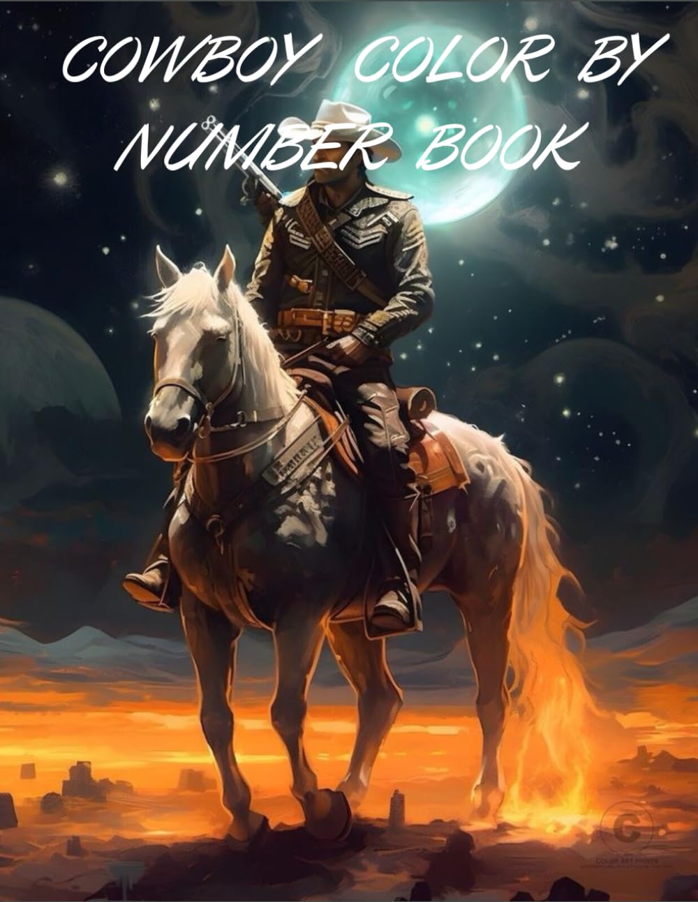 COWBOY COLOR BY NUMBER BOOK - 8863