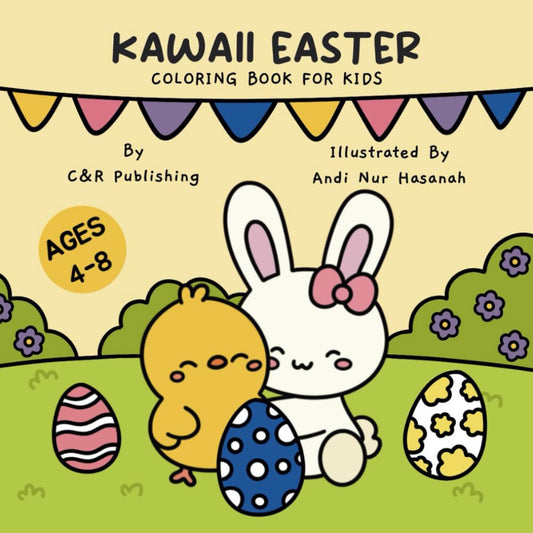 Kawaii Easter Coloring Book for Kids Ages 4-8: 40 Adorable Easter-Themed Kawaii Designs to Inspire Creativity and Fun (Cute Kawaii Holiday Coloring Books) - 6785