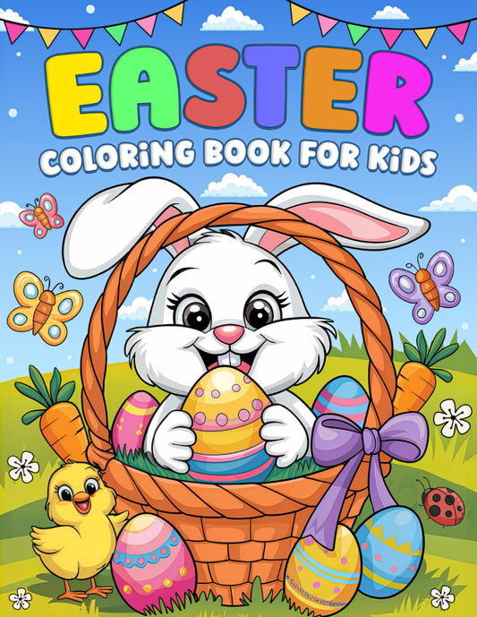 Easter Coloring Book for Kids: 50+ Big, Easy, and Fun Easter Designs Featuring Bunnies, Eggs, Flowers, Spring, and More | For Kids Ages 3-10 - 1460