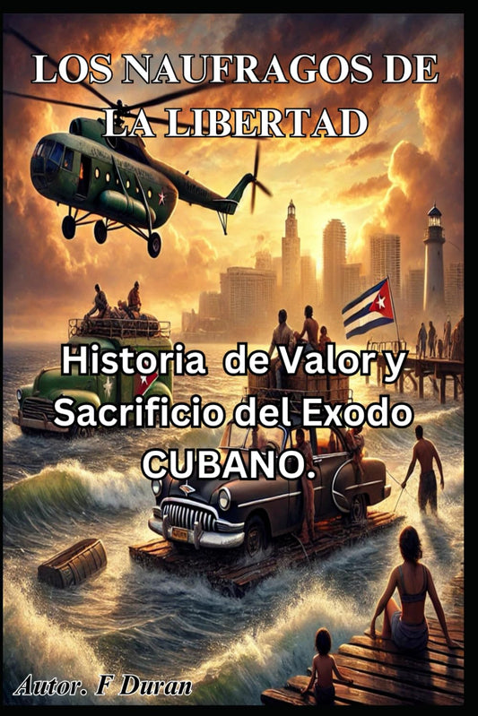 LOS NAUFRAGOS DE LA LIBERTAD: Historia de Valor y Sacrificio del Exodo CUBANO. (Spanish Edition)