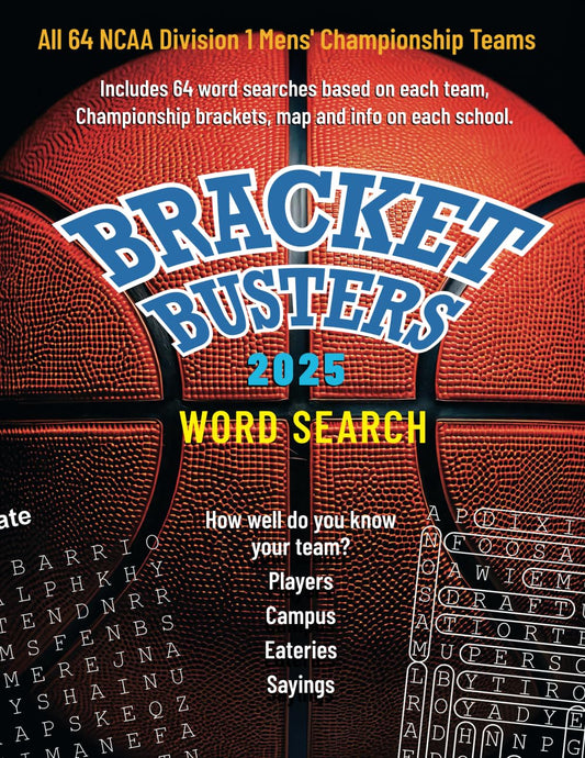 Bracket Busters 2025 Word Search (College Sports Puzzle Books)