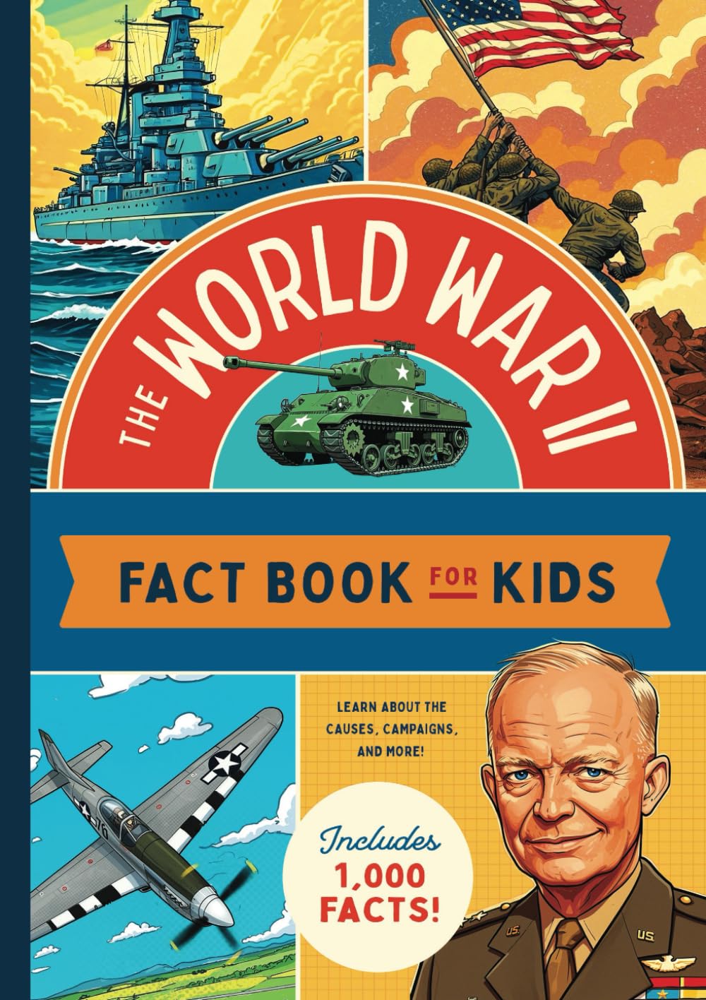 The World War II Fact Book for Kids: A Book of 1,000 Facts About World War II for Kids! Includes Bonus Glossary and Timeline (World War II Book for Kids Ages 7-10)
