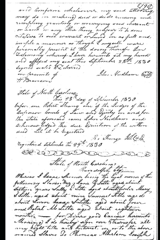 The Slave Deeds of Asheboro, NC: Volume I (The SydTek University Stacks) - 2283