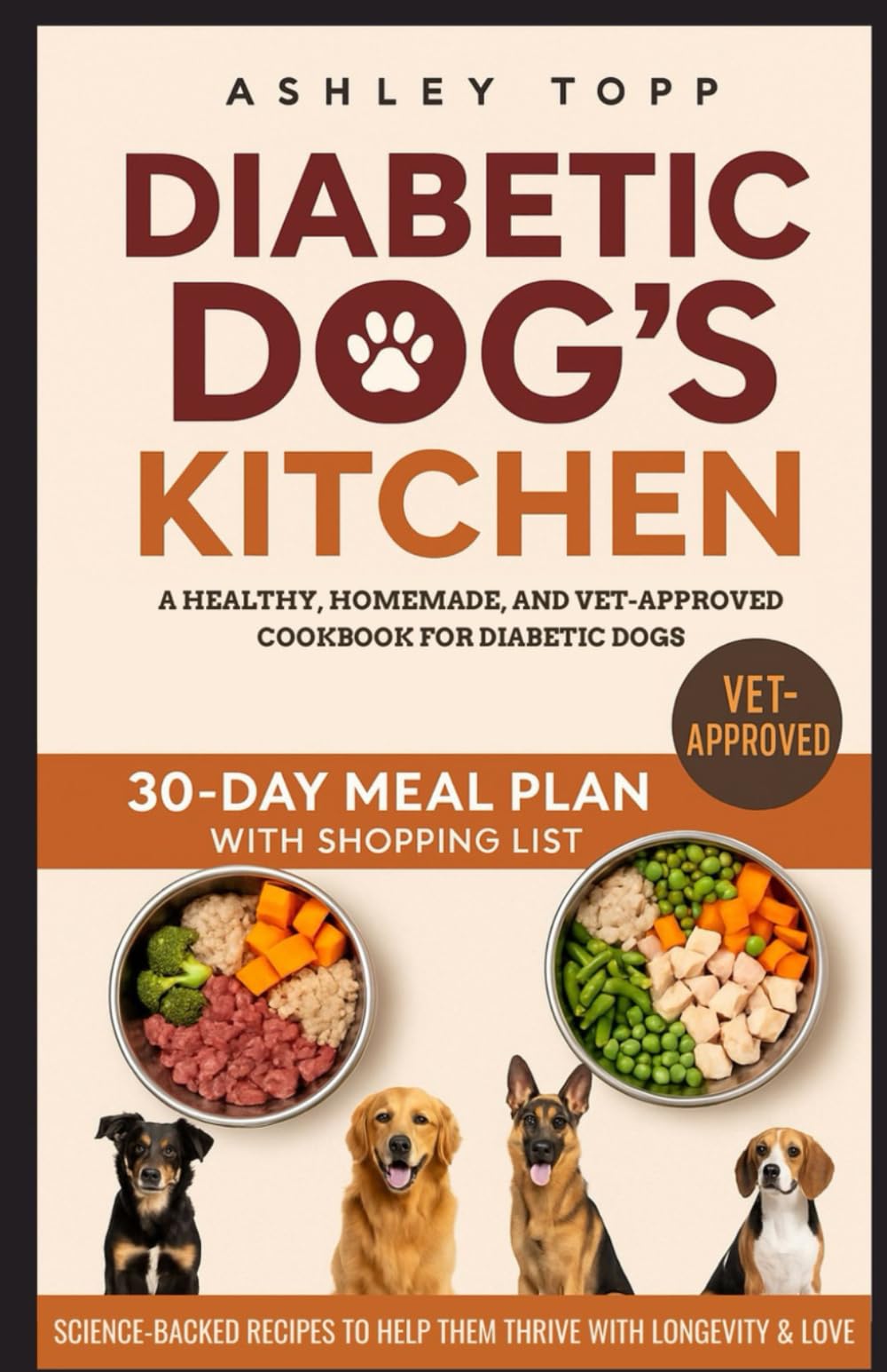 The Diabetic Dog Kitchen: A Healthy, Homemade, and Vet-Approved Cookbook for Diabetic Dogs | Science-Backed Recipes to Help Them Thrive with Longevity & Love