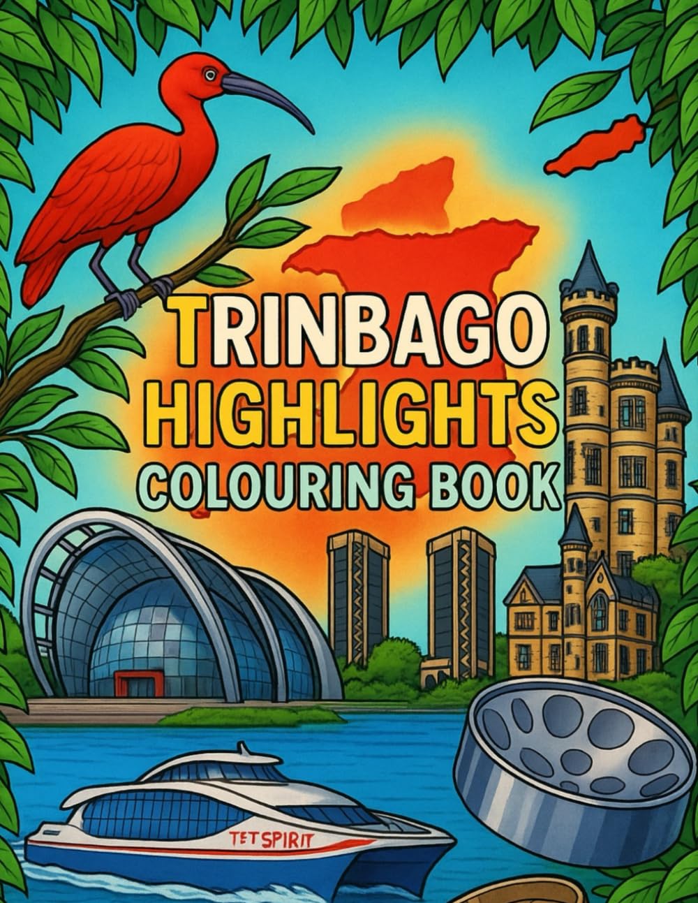 Trinbago Highlights Colouring Book for All Ages: A Fun and Educational Journey Through the Landmarks, Culture and Fascinating Facts of Trinidad and Tobago