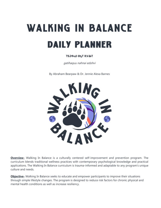 Walking In Balance Daily Planner