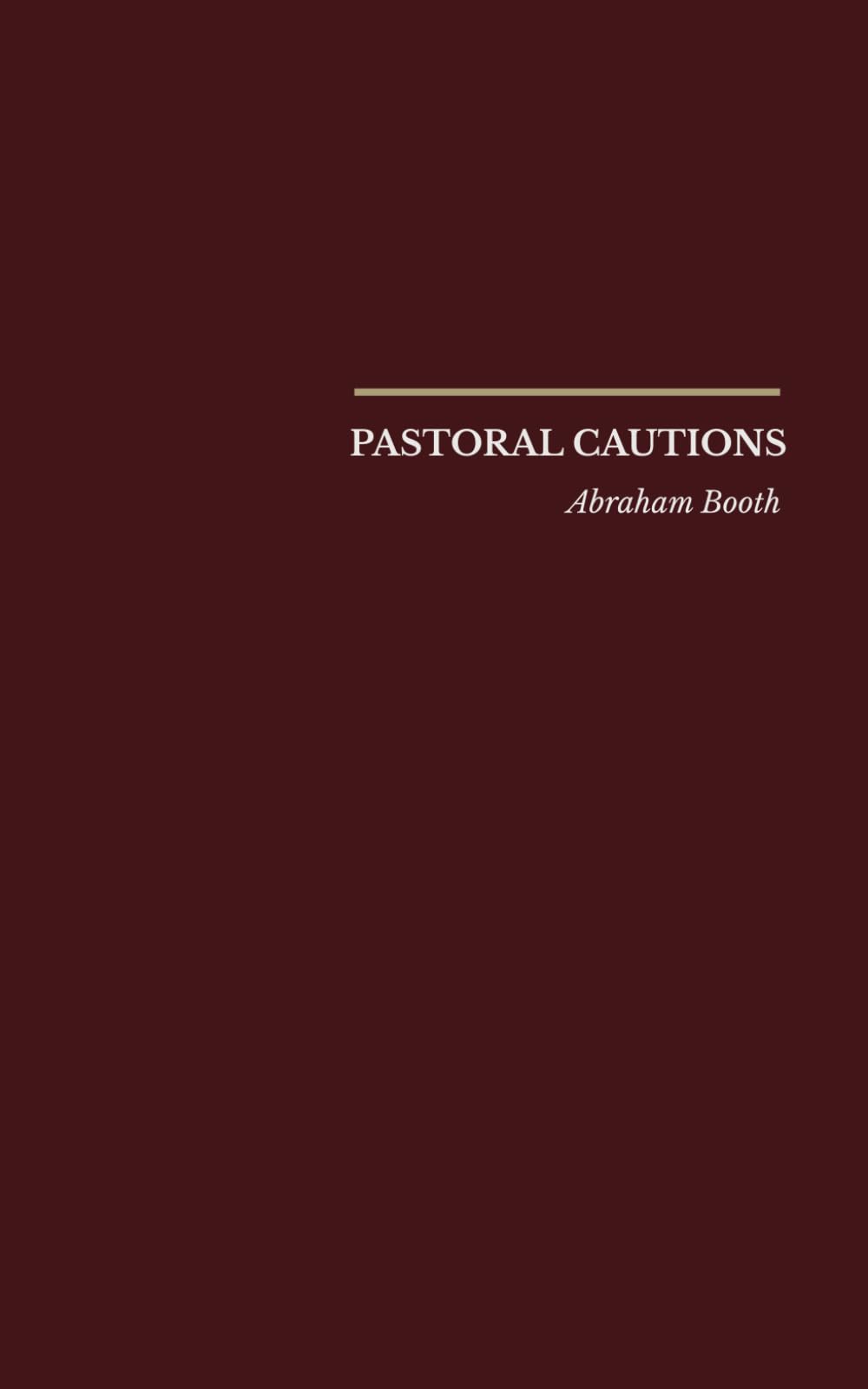 Pastoral Cautions
