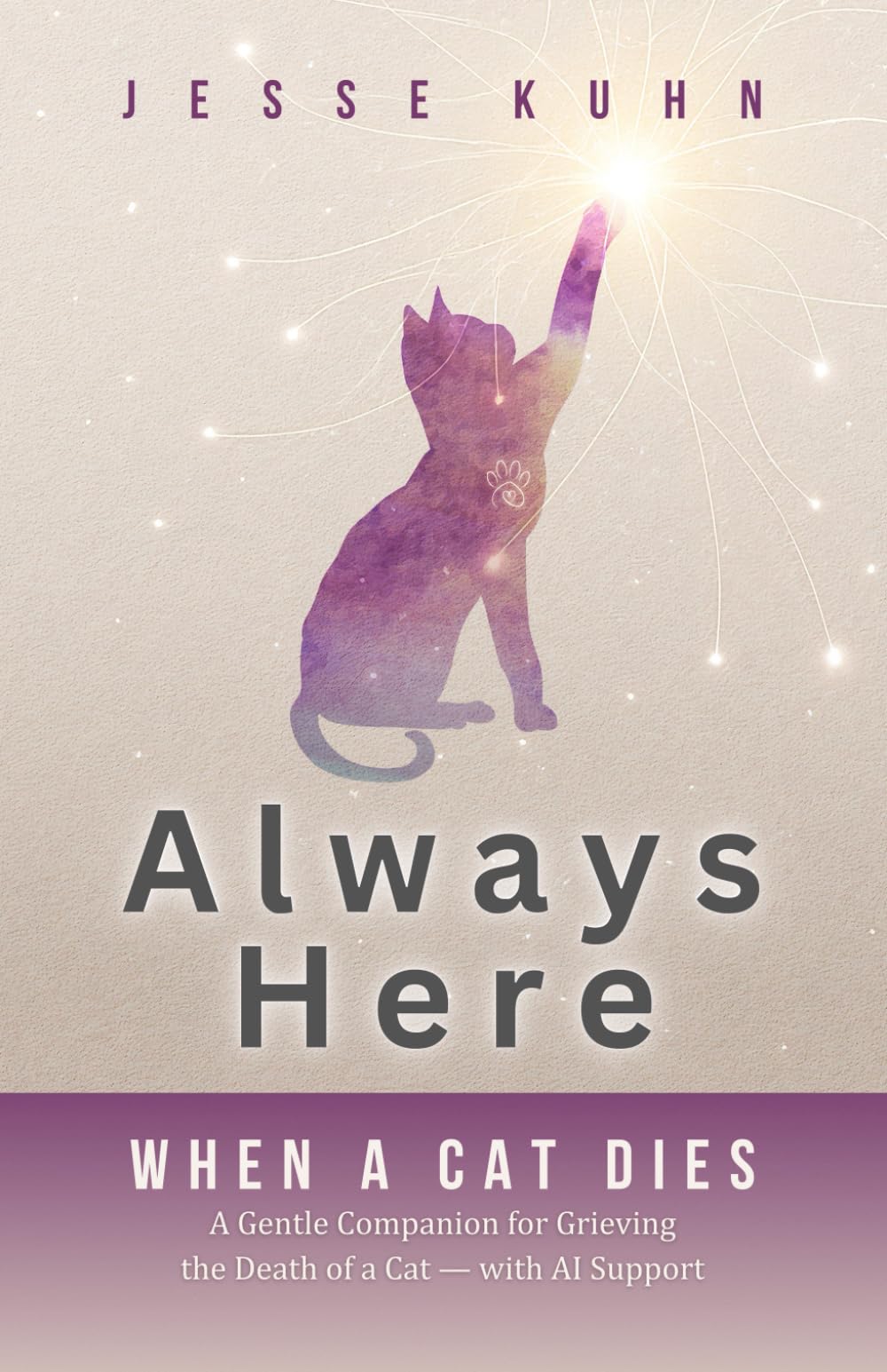 Always Here — When a Cat Dies: A Gentle Companion for Grieving the Death of a Cat — Grief and Loss with AI Support