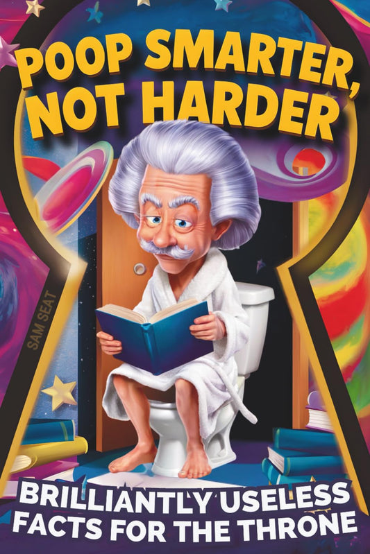 Poop Smarter, Not Harder: The Funny Bathroom Book with Toilet Trivia and Fun Facts to Become a Genius on the Throne — A Hilarious Gift for Men Who Have Everything — and Want Nothing