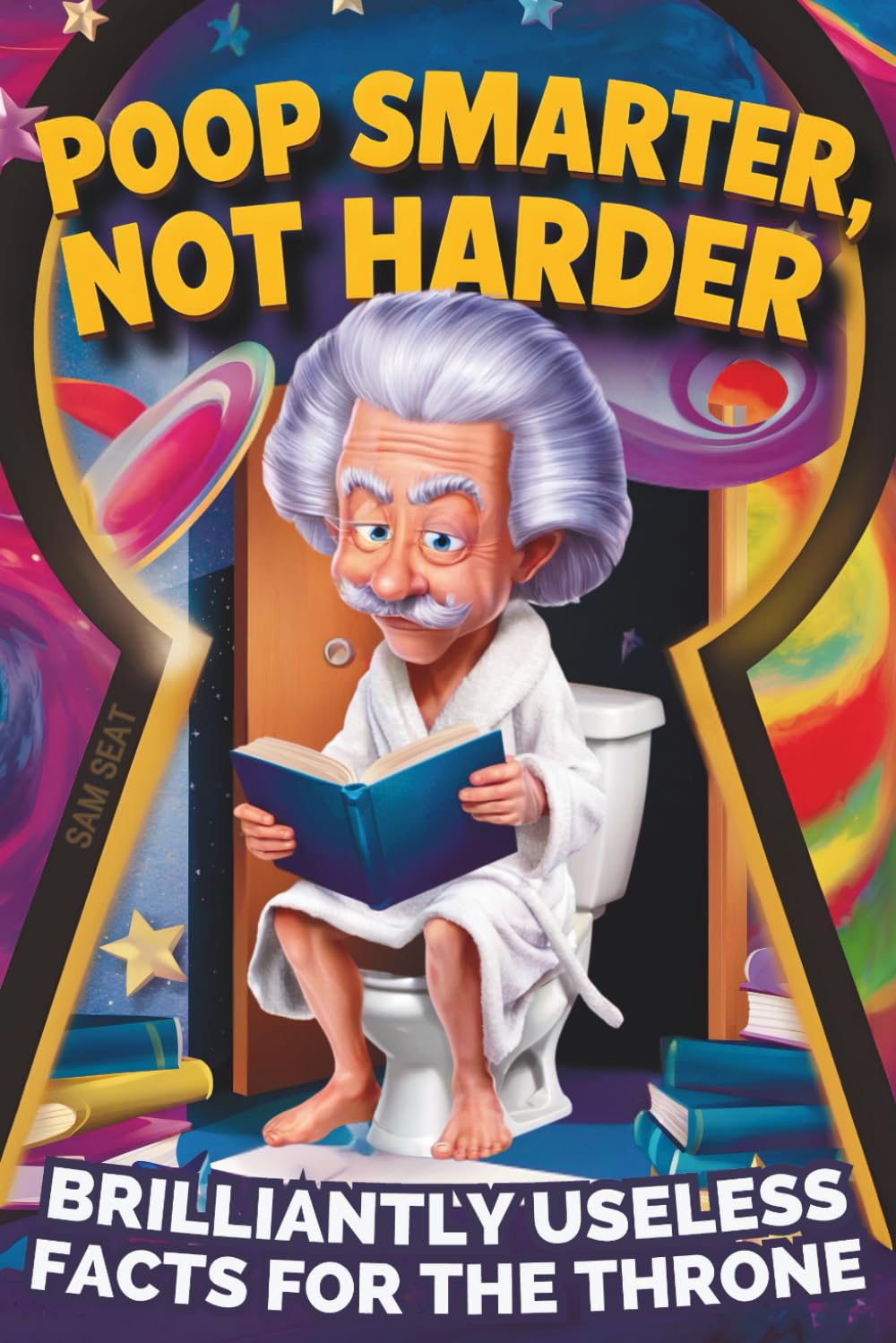 Poop Smarter, Not Harder: The Funny Bathroom Book with Toilet Trivia and Fun Facts to Become a Genius on the Throne — A Hilarious Gift for Men Who Have Everything — and Want Nothing