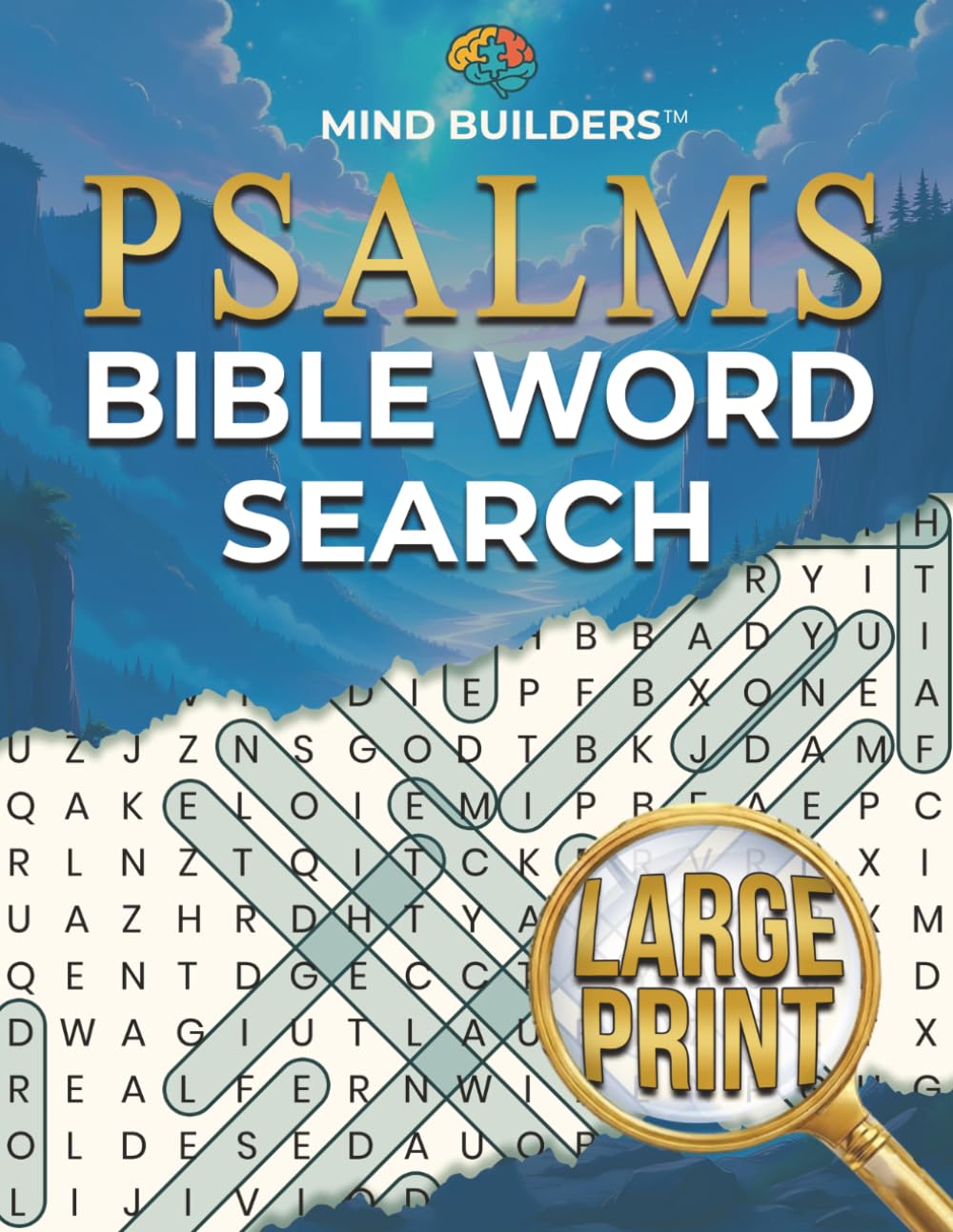 Mind Builders - Psalms: Bible Word Search - Large Print