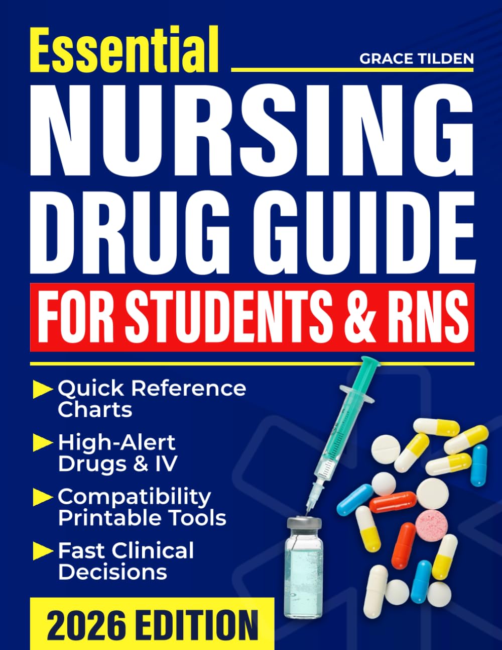 Essential Nursing Drug Guide For Students & RNS: Fast, Organized and FDA Updated Reference to Master Safe Administration, Communicate Clearly and Manage Meds with Confidence