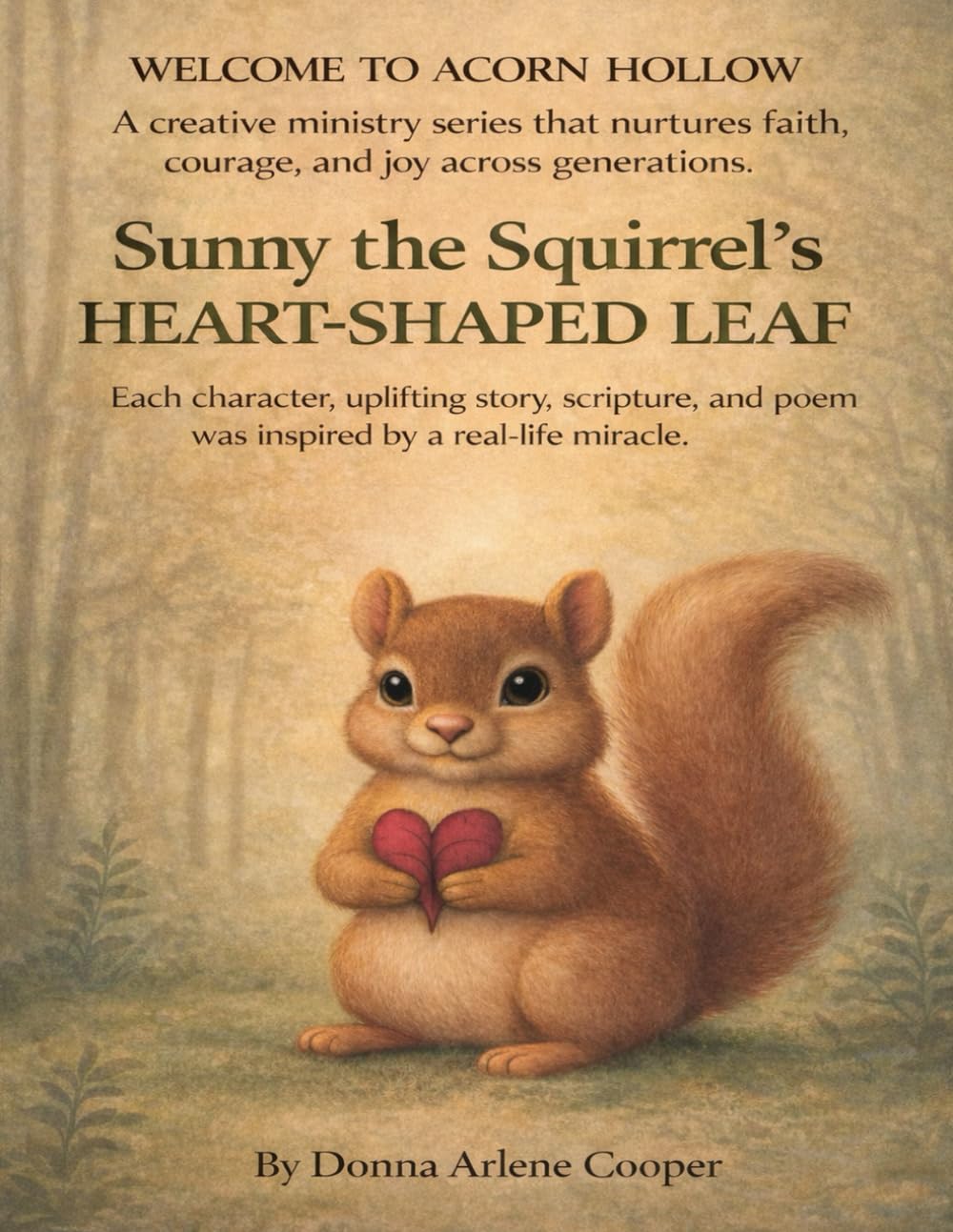WELCOME TO ACORN HOLLOW: Sunny the Squirrel's Heart-Shaped Leaf
