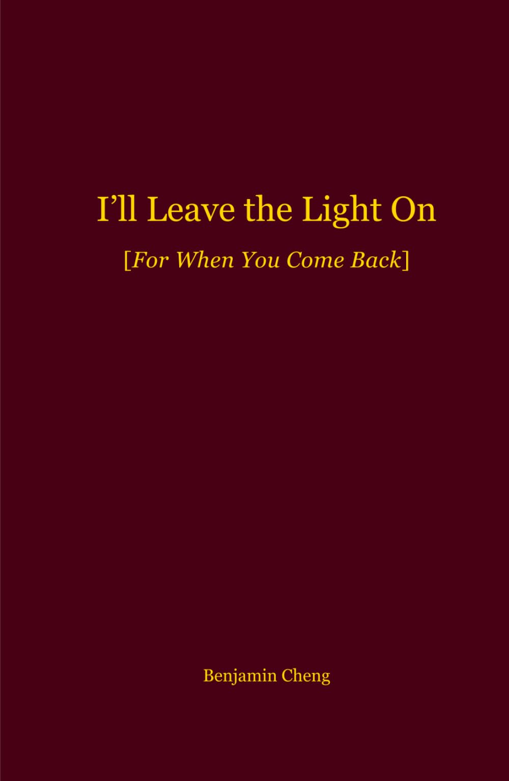 I’ll Leave the Light On [For When You Come Back]