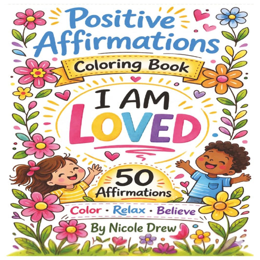 Positive Affirmations Coloring Book: I am Loved! Color, Relax and Believe (Mindful Moments Coloring Series)