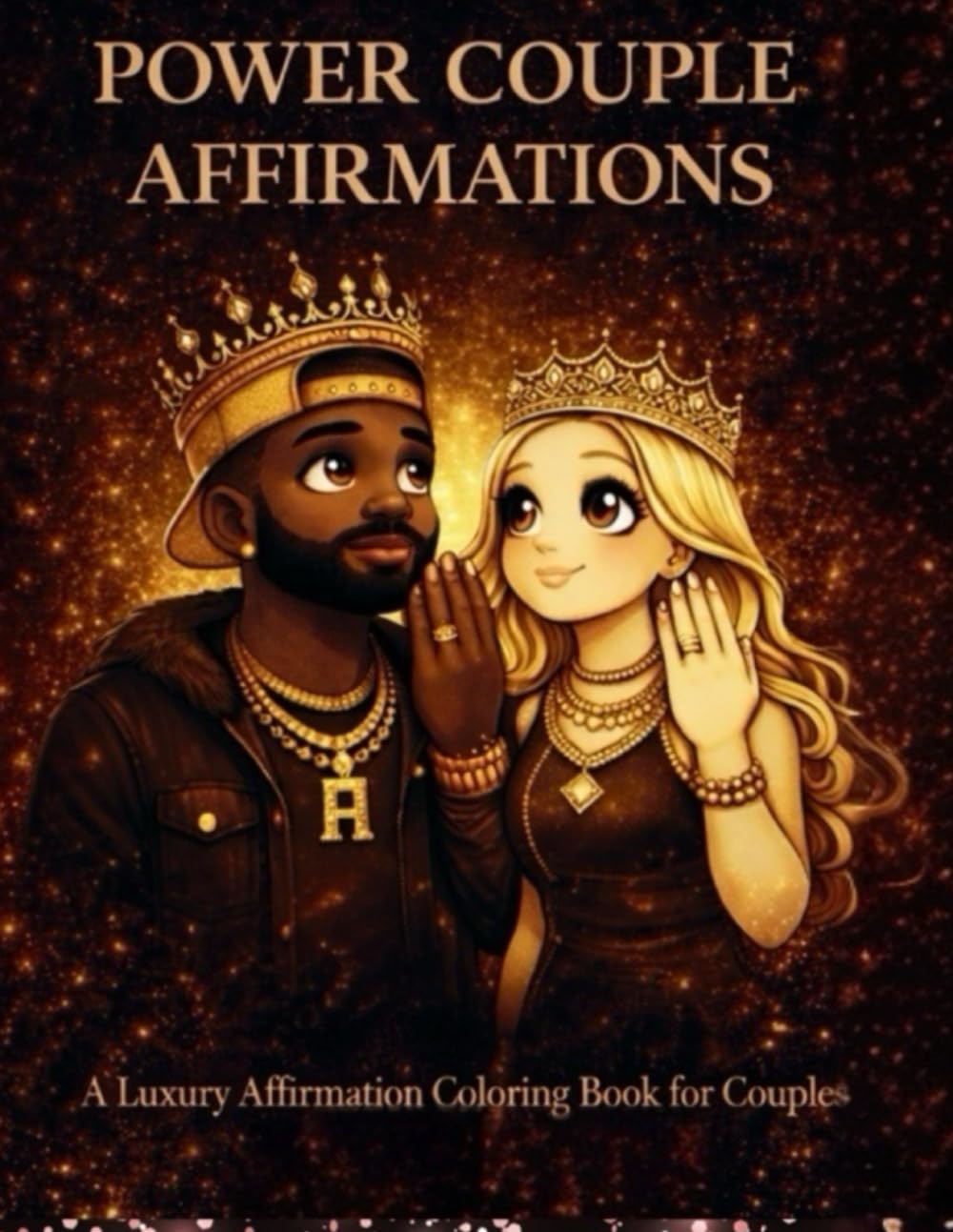 Power Couple Affirmations: A Luxury Affirmation Coloring Book for Couples