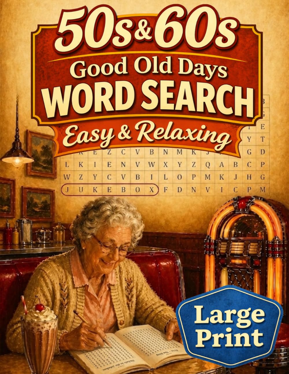 Good Old Days Large Print Word Search for Adults & Seniors: 100 Easy Nostalgic Puzzles from the 50s & 60s (GOOD OLD DAYS WORD SEARCH)