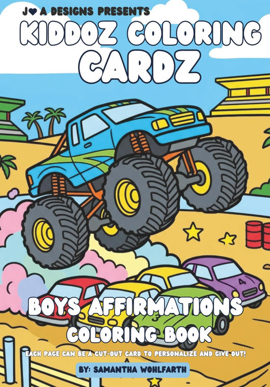 Boys Affirmations Coloring Book: (For Loved Ones) (Kiddoz Coloring Cardz)