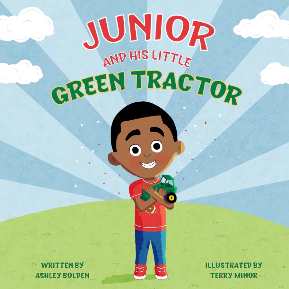 Junior and His Little Green Tractor