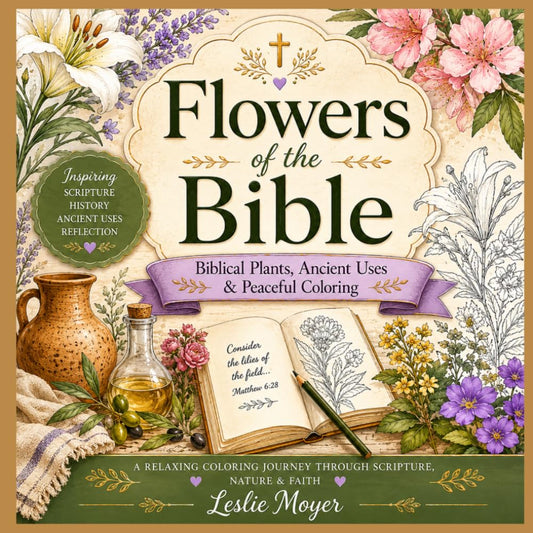 Flowers of the Bible: Biblical Plants, Ancient Uses & Peaceful Coloring