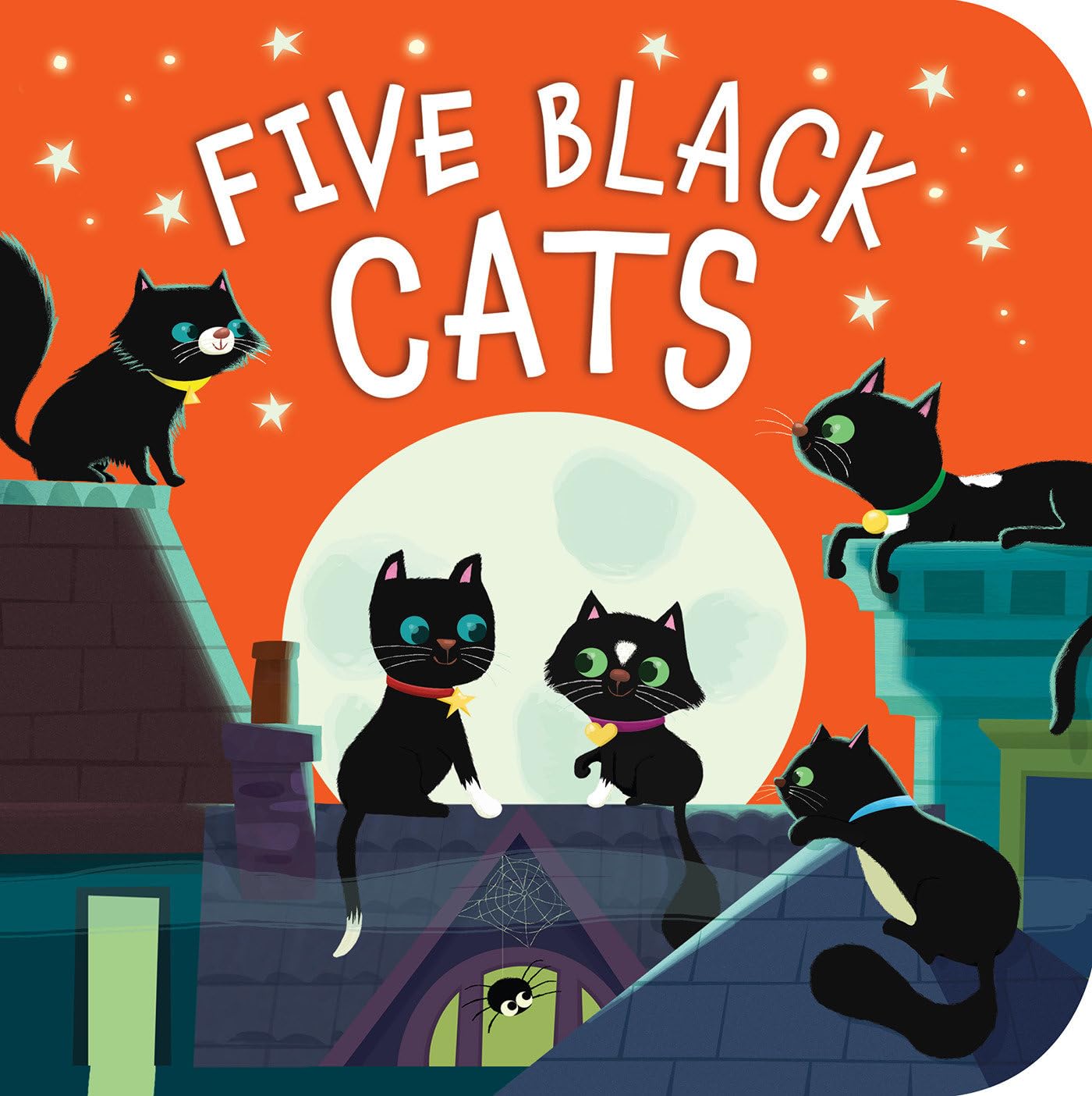 Five Black Cats: A Counting Board Book for Kids and Toddlers - 5252