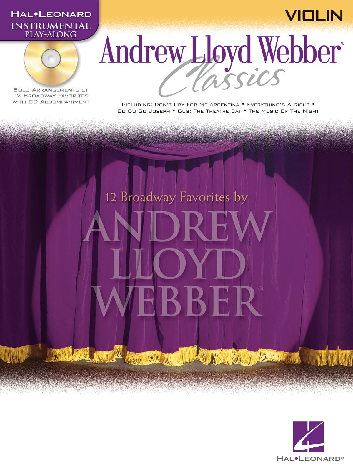 Andrew Lloyd Webber Classics - Violin: Violin Play-Along Book/CD Pack (Hal-Leonard Instrumental Play-Along) - 8404