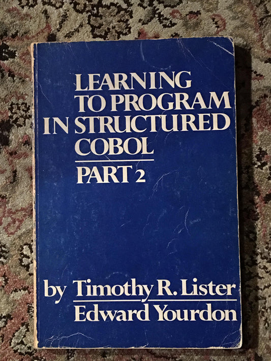 Learning to Program in Structured Cobol, Part 2 - 2191
