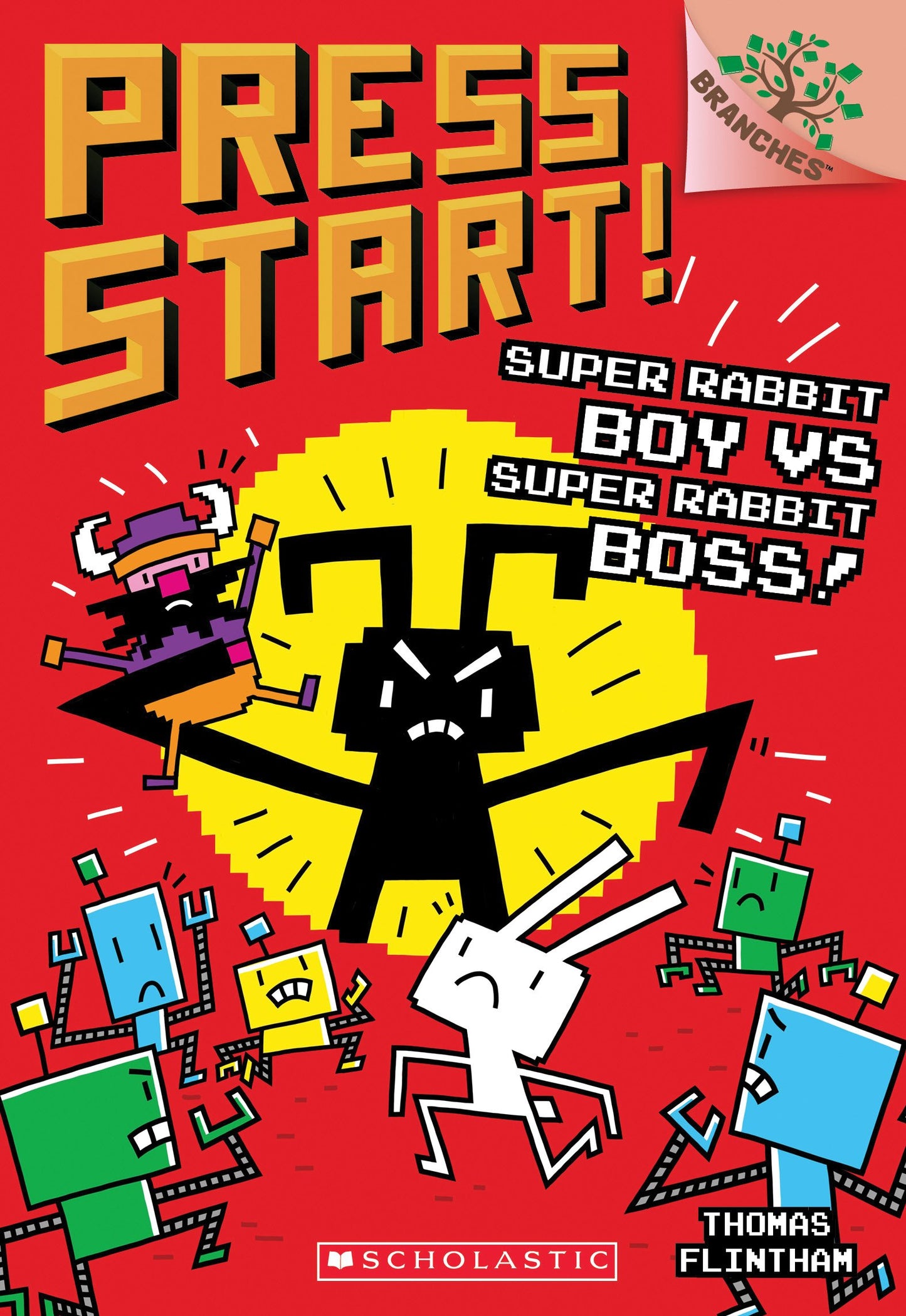 Super Rabbit Boy vs. Super Rabbit Boss!: A Branches Book (Press Start! #4) (4) - 6062
