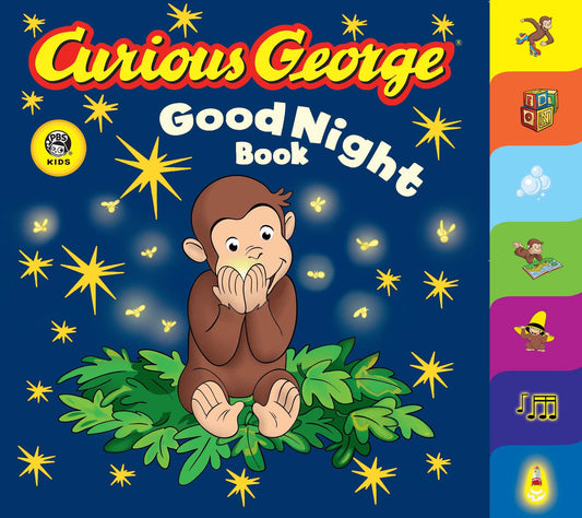 Curious George Good Night Book (CGTV Tabbed Board Book) - 1486