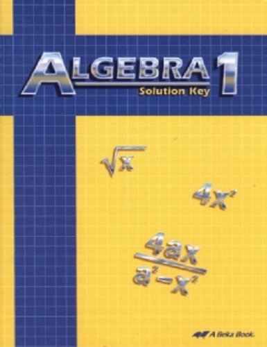 Algebra 1 Solution Key - 9474