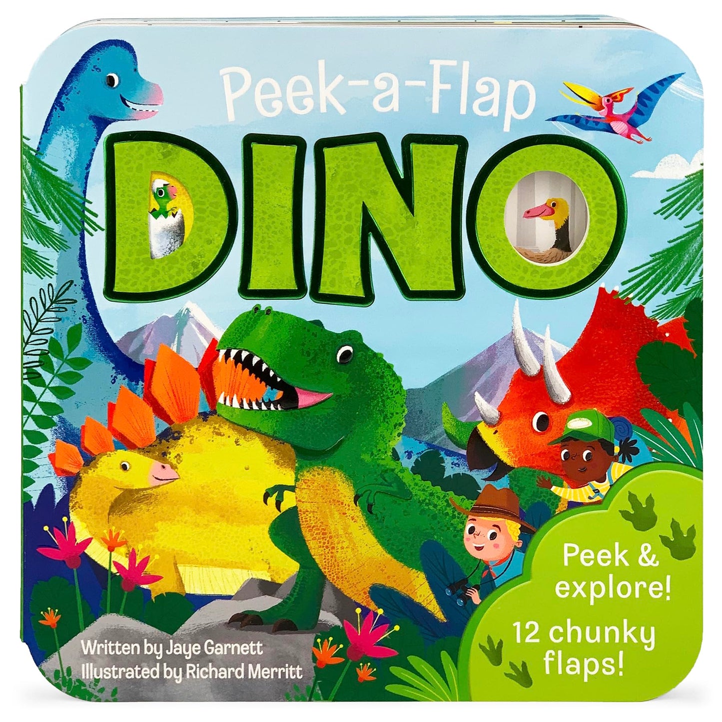 Peek-a-Flap Dino - Children's Lift-a-Flap Board Book, Gift for Little Dinosaur Lovers, Ages 2-7 - 652