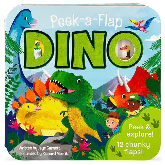 Peek-a-Flap Dino - Children's Lift-a-Flap Board Book, Gift for Little Dinosaur Lovers, Ages 2-7 - 652