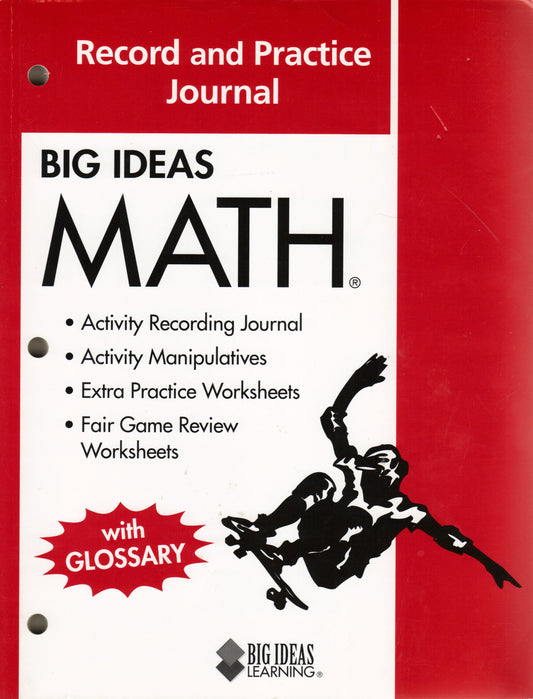 Big Ideas MATH: Common Core Record and Practice Journal Red - 3086