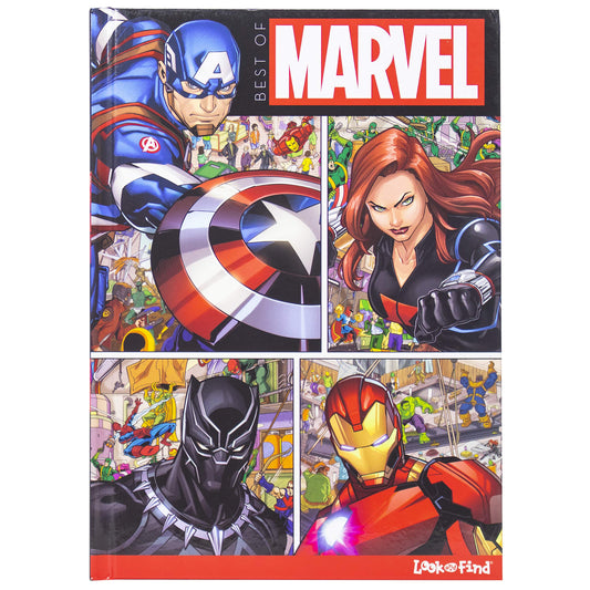 Best of Marvel Look and Find - Spider-Man, Avengers, Guardians of the Galaxy, Black Panther and More! - Characters from Avengers Endgame Included - PI Kids - 7237
