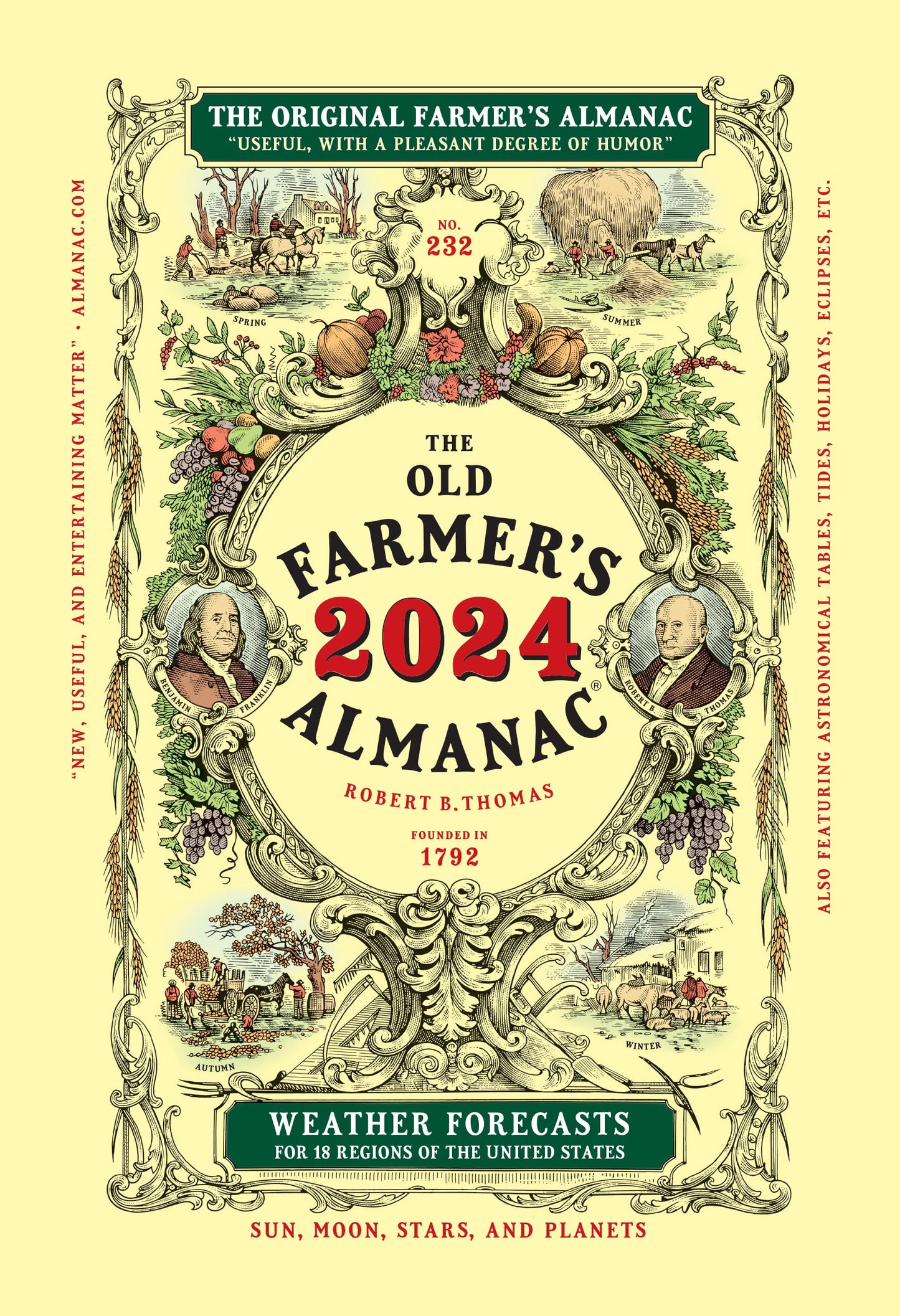 The 2024 Old Farmers Almanac Trade Edition (Old Farmer's Almanac, 232) - 4521
