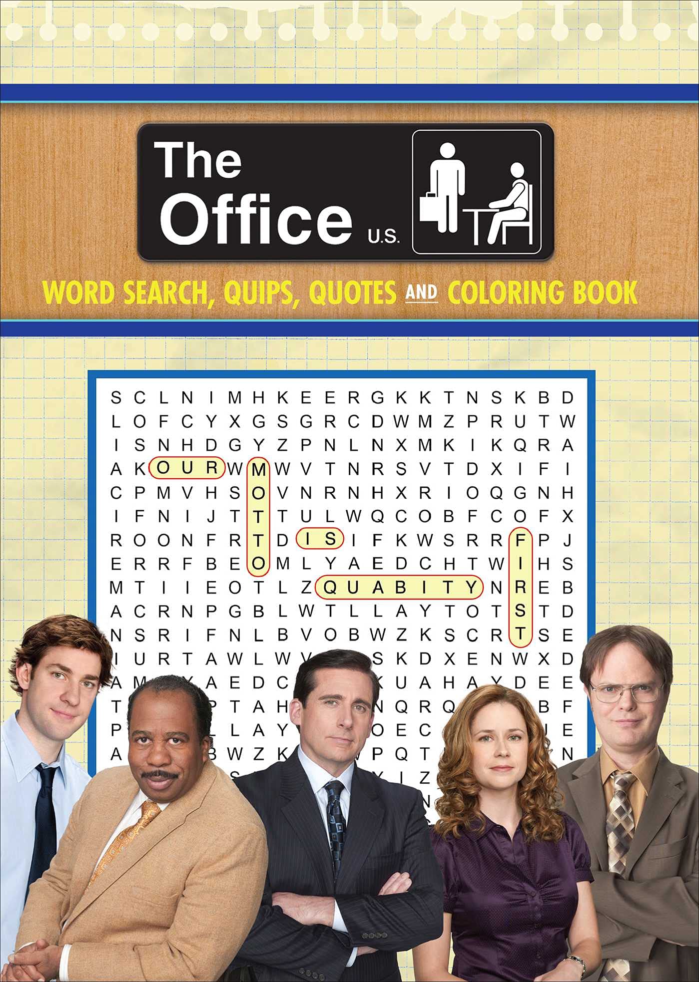 The Office Word Search, Quips, Quotes and Coloring Book (Coloring Book & Word Search) - 7393