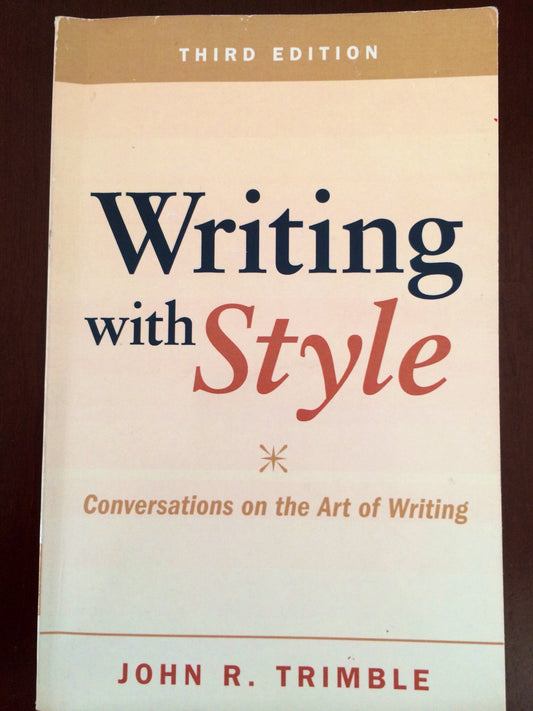 Writing with Style: Conversations on the Art of Writing - 4435