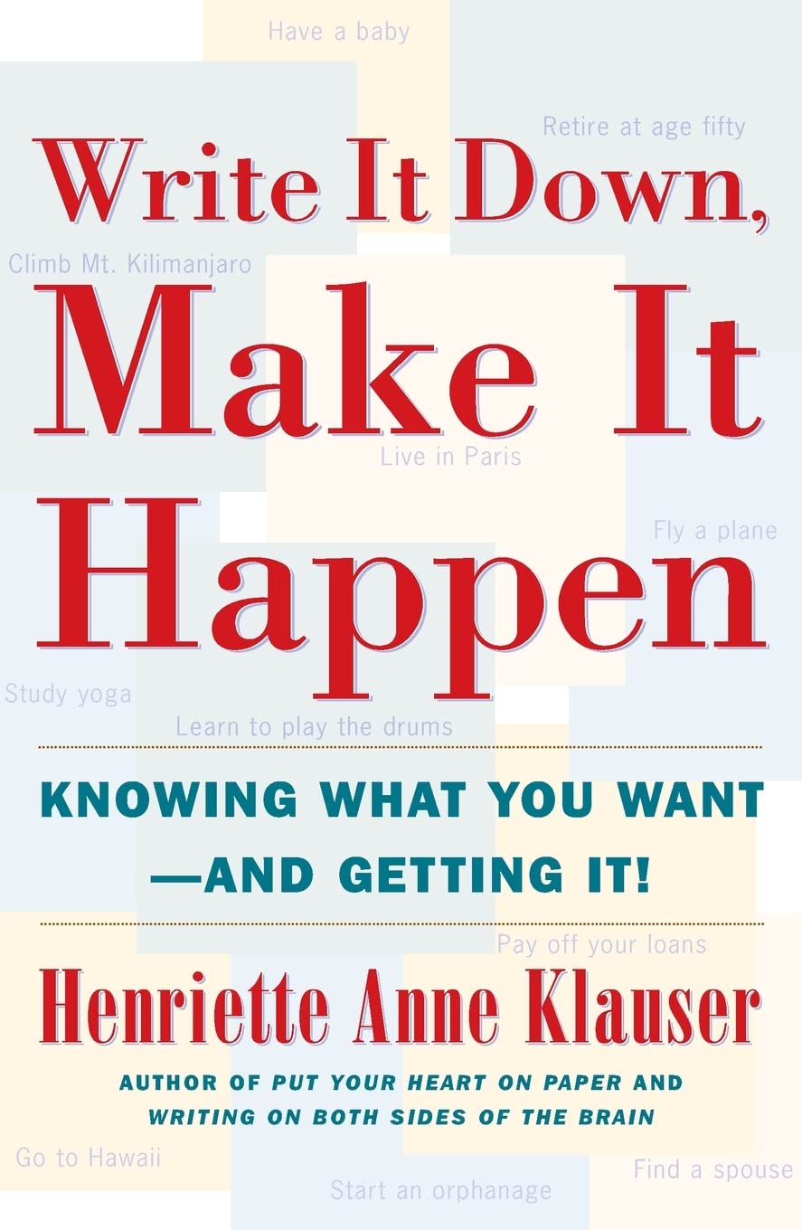 WRITE IT DOWN, MAKE IT HAPPEN: K - 3733